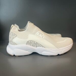 Michael Kors Beige Slip-On Sneakers